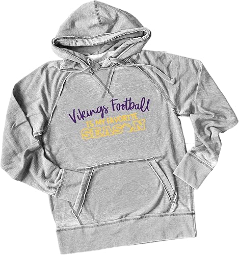 Vikings - Sudadera con capucha unisex para hombre y mujer, camiseta de Minnesota | Vikings Football is my Favorite Season | Ultra suave y ligera,