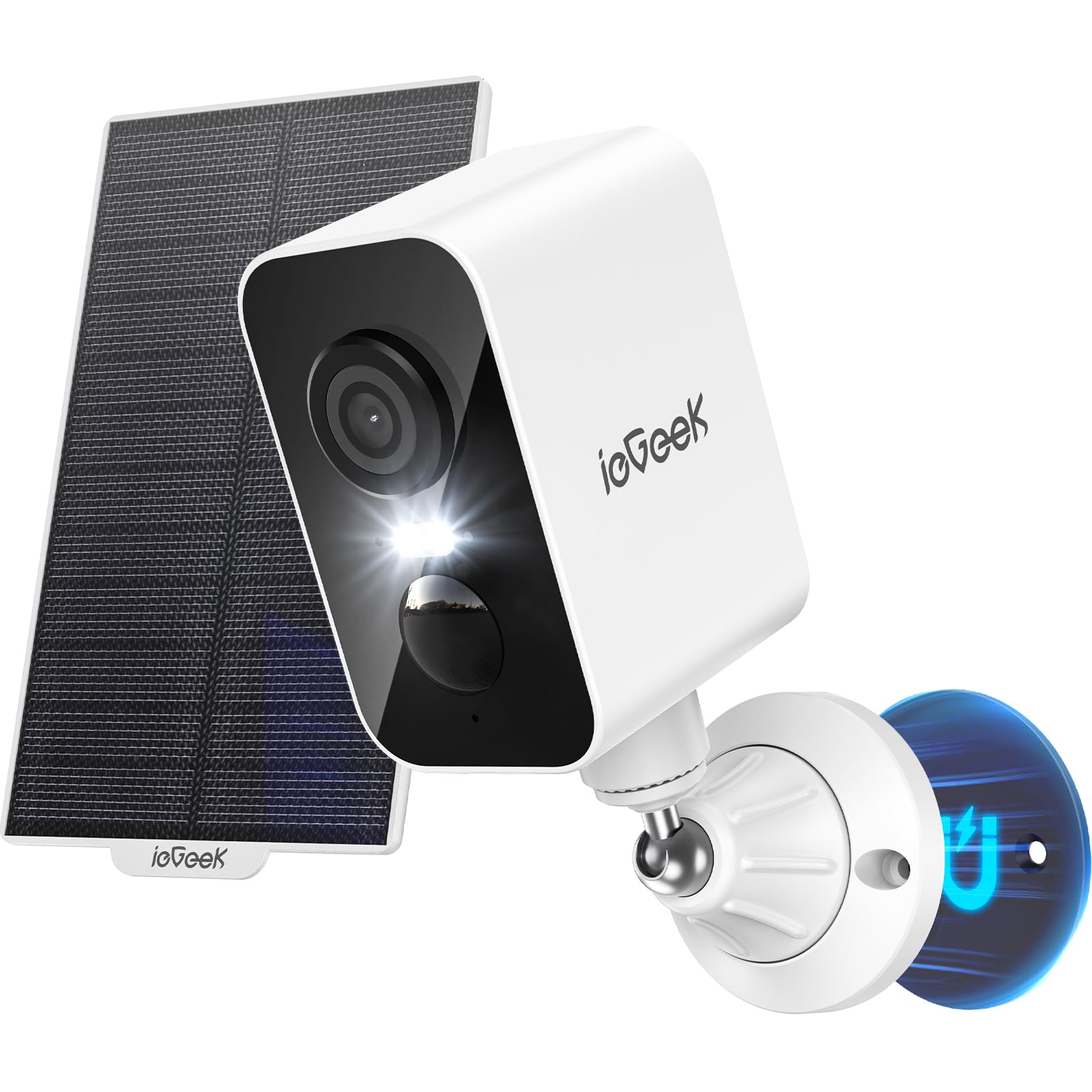 Amazon.co.jp: 【強力マグネット式設置・300°首振り・高効率ソーラー