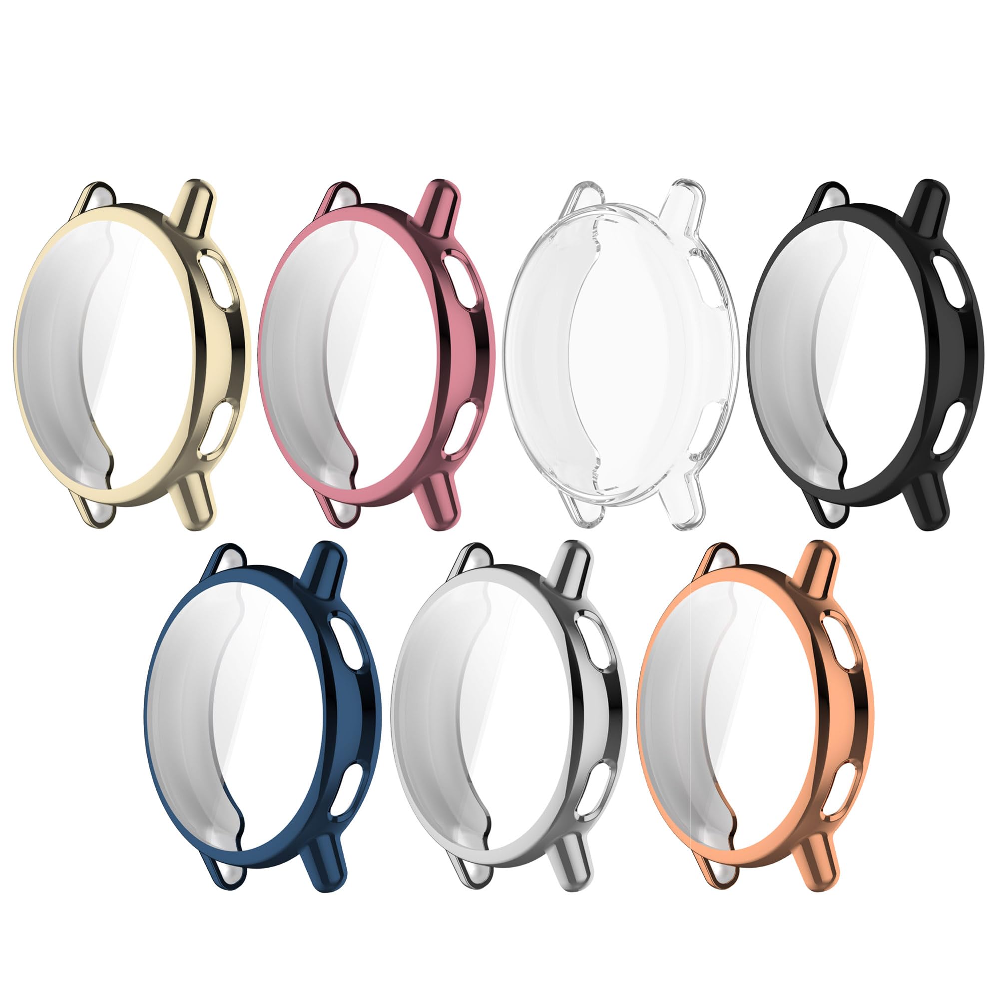 Etui kompatybilne z Garmin Vivoactive 5 osłona ekranu, powłoka ochronna z tworzywa TPU, powłoka pancerna do Vivoactive 5 (7 szt.)