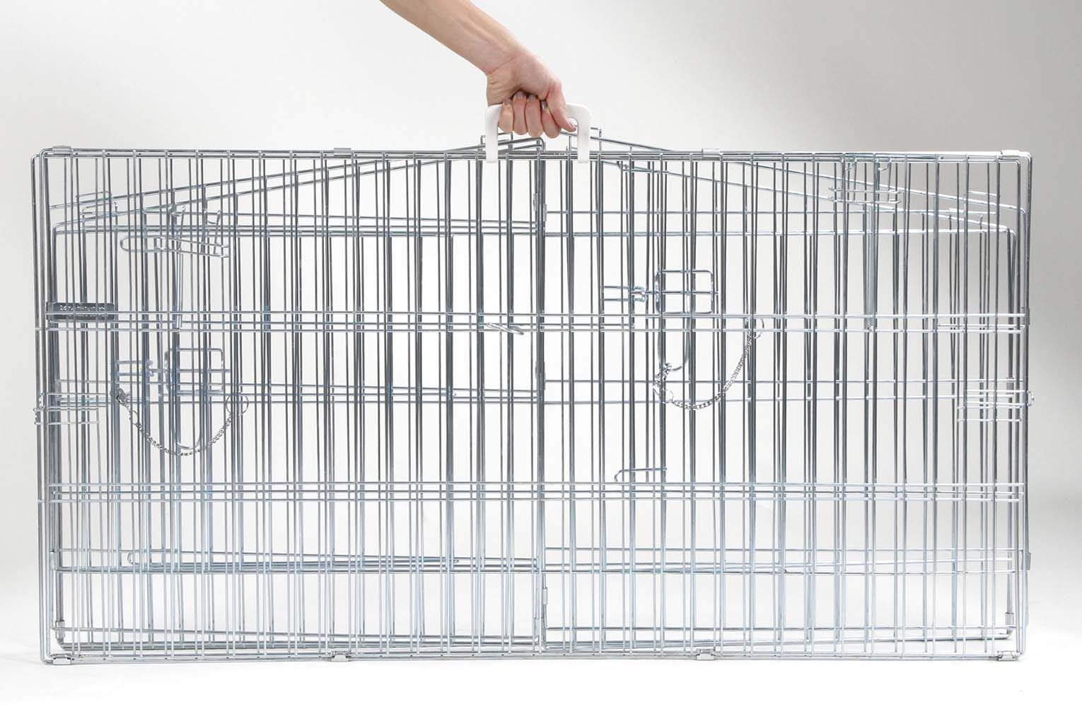Kerbl Pet VARIO buitenverblijf met gaas 120x120x59cm 6 elementen voor