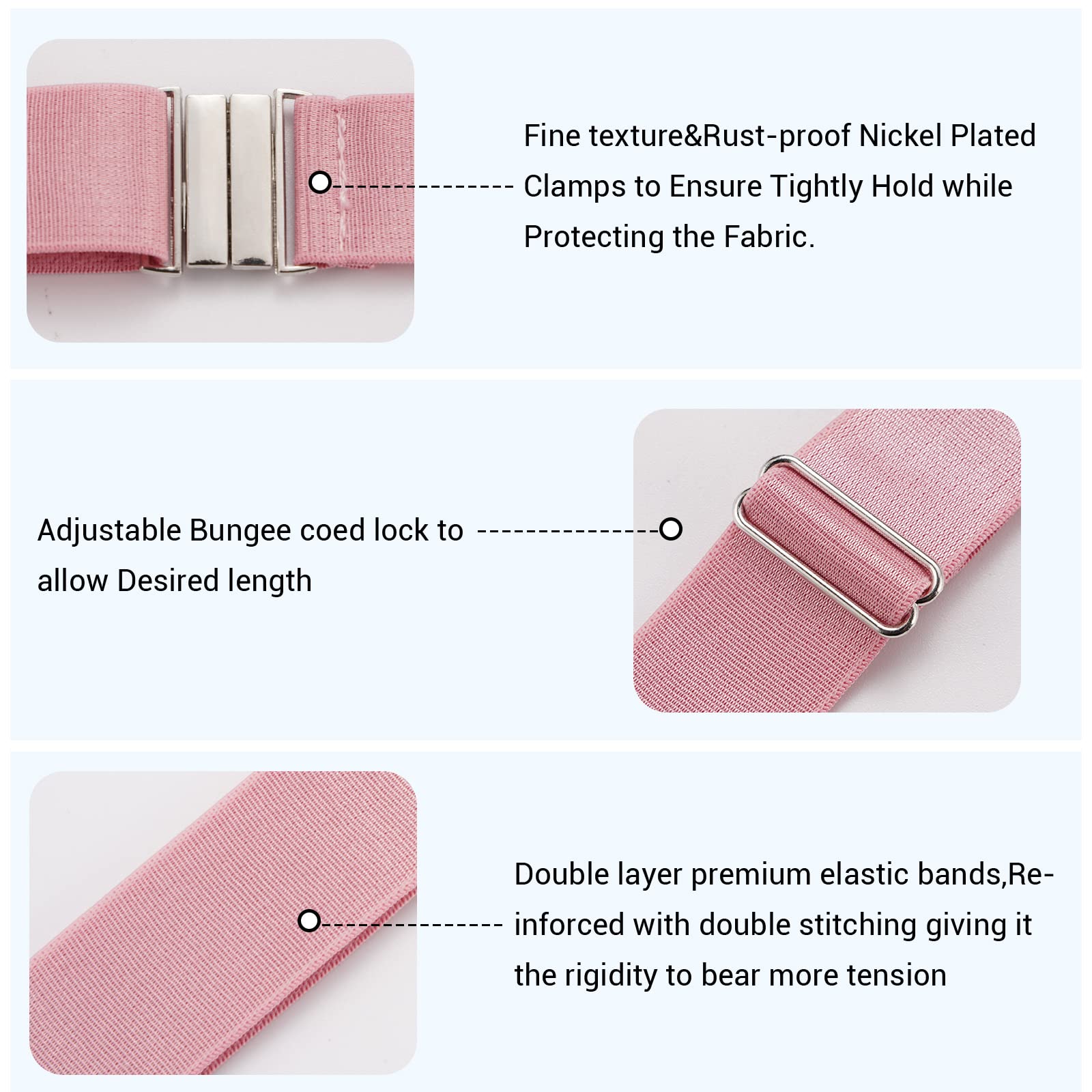 Moon Wood Women's Plus Size Thigh Garter Belt Adjustable High Elastic Leg Garter Belt for Thigh High Stockings