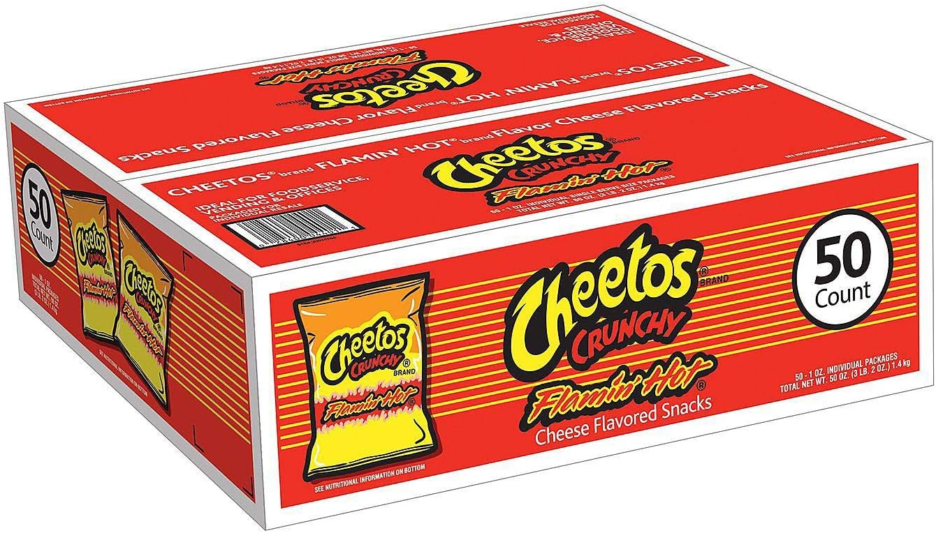 CHEETOS Crunchy Flamin Hot 50 count (50 individual bags)