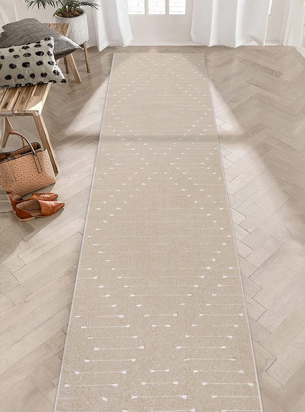 LIVEBOX Boho Kitchen Rugs 2'x8' Washable Rug Runner for