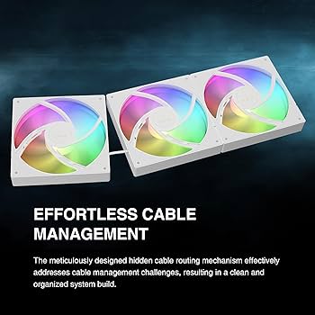 GAMDIAS CHIONE E4 420mm AIO CPU Water Cooler, Real-time Digital