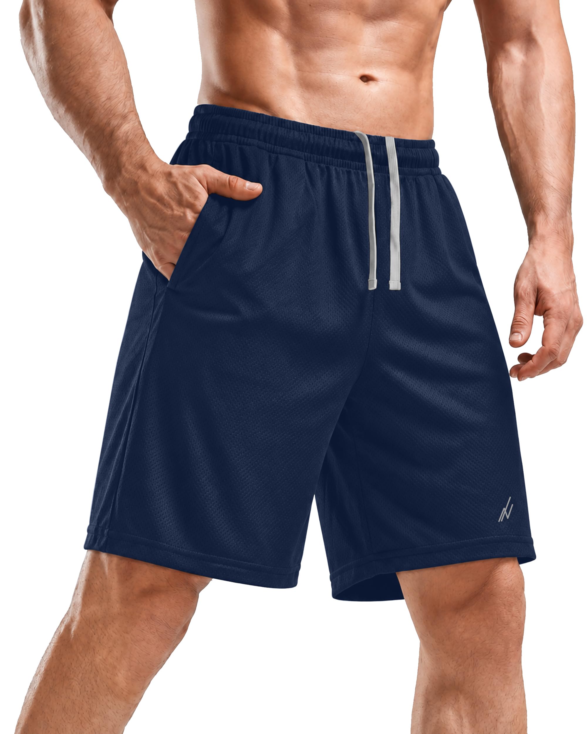 Schnelltrocknend Sporthose Herren Kurz Sport Shorts Herren mit Taschen