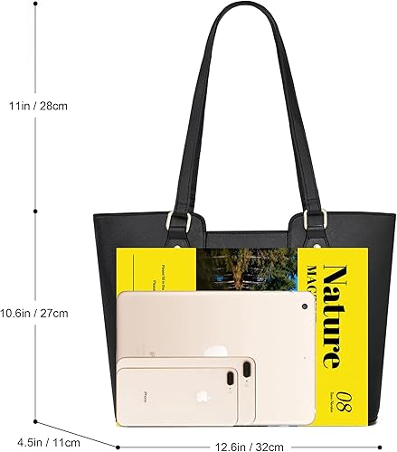 Miniatura 6 de CHICAROUSAL Bolso tote para mujer, bolsos grandes y carteras para mujer, de cuero PU, bolsos de hombro para mujer