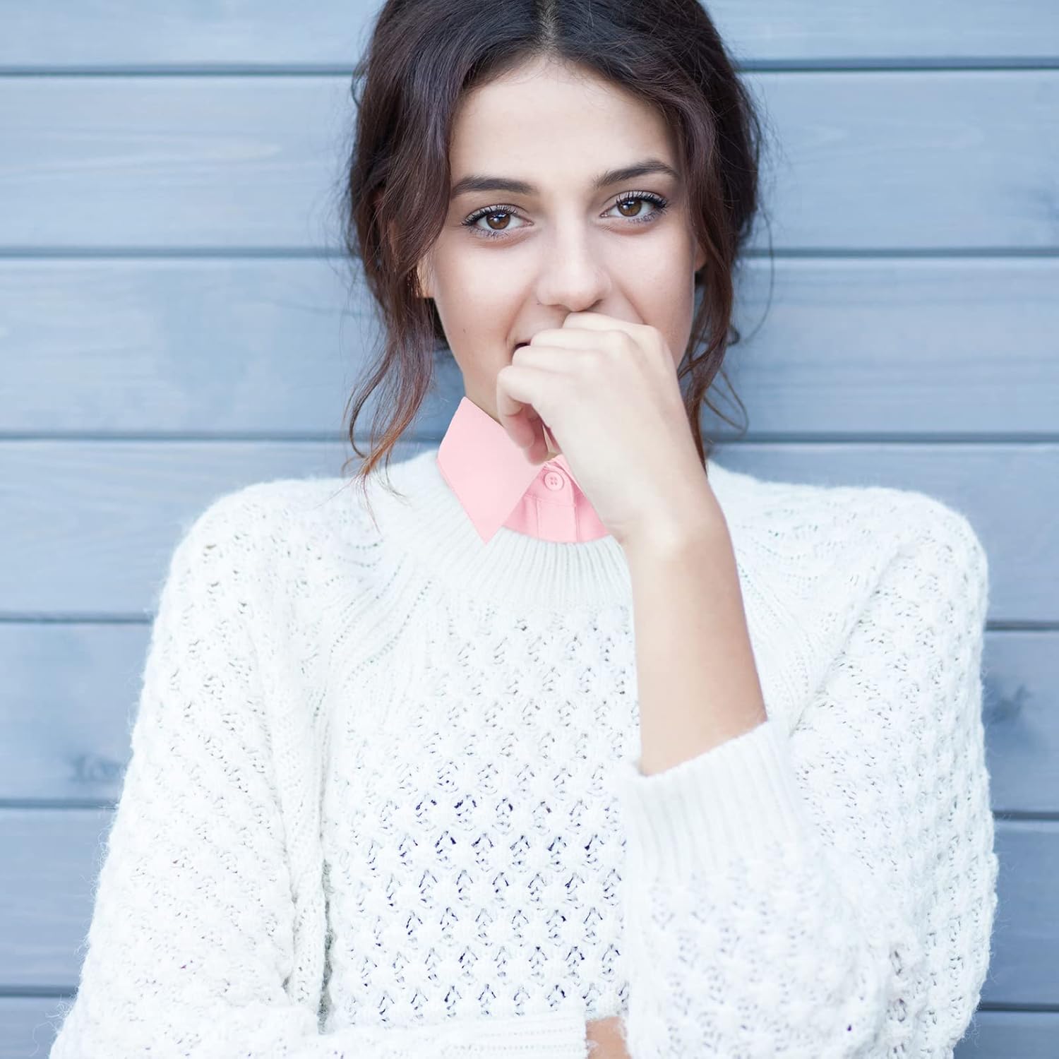 Syhood Fake Collar Detachable Collars Women's Half False Shirt Neckband Dickey Tops Collar for Women - Image 4