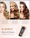 LANDOT Hair Curler Automatic 1-inch - Easy-to-Use Self Curling Wand, Ceramic Dual Voltage Curling Iron for Women, Effortless Curls, Anti-Scald, Tangle-Free, Adjustable Temp, Rose Gold