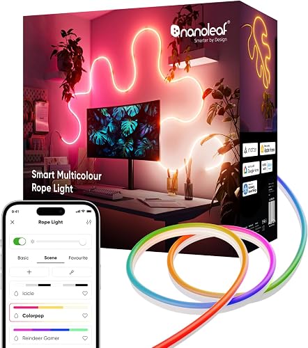 Nanoleaf Neon Rope Light 5M, Smart WiFi Bendable LED Strip Light