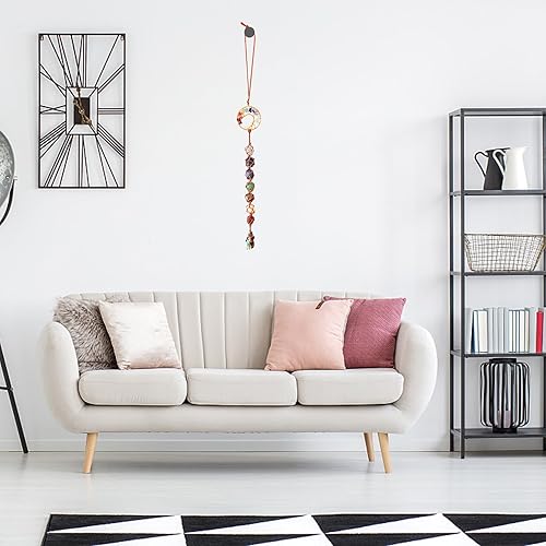 Miniatura 6 de Tree of Life Hanging Chakra Stones, Crystals and Healing Stones Chakra Ornaments for Christmas Tree, Witchy Gifts, Dream Catchers and Meditation