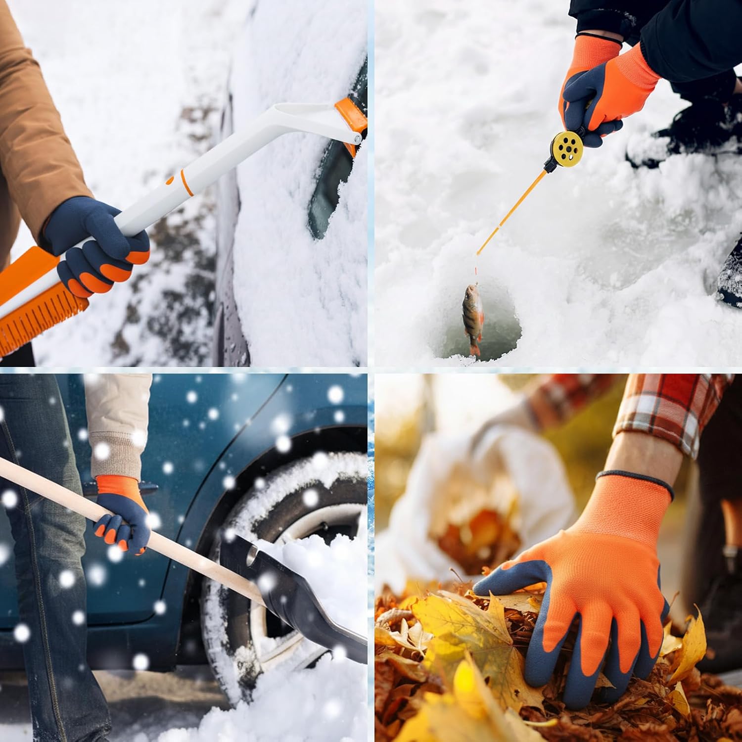 Geyoga Waterproof Winter Work Gloves Bulk for Men and Women Freezer Gloves Thickened Thermal Insulated for Cold Weather - Image 4