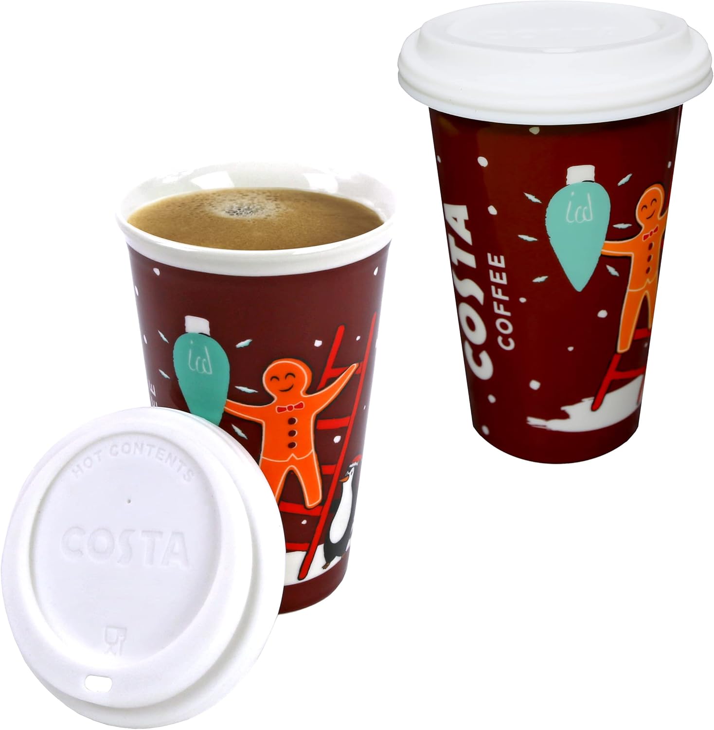 Costa Coffee Travel Mug Festive Costa Travel Mug for Men and for