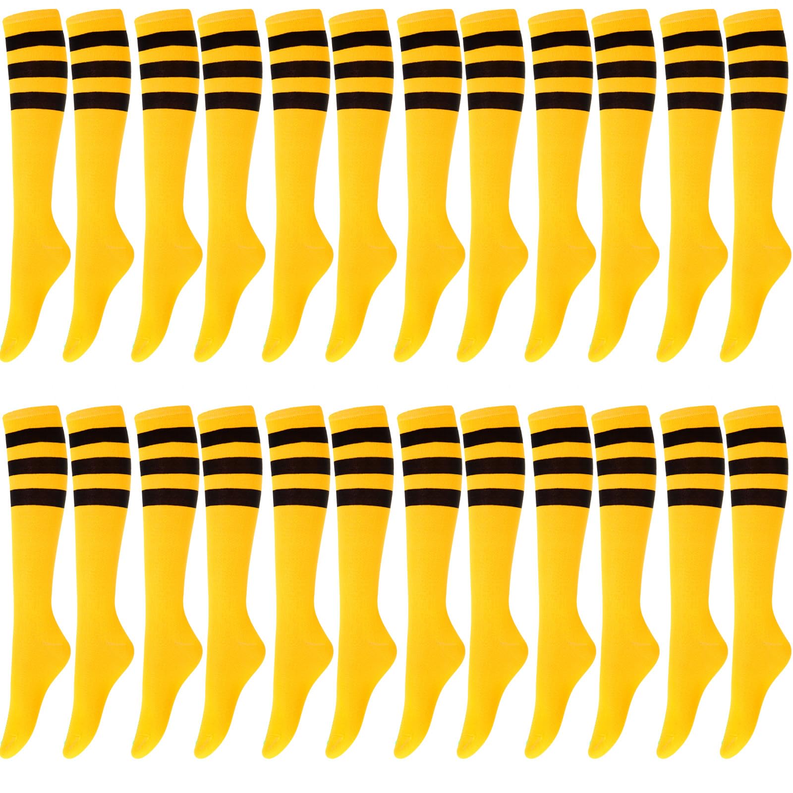 Hercicy 12 Pairs Knee High Tube Socks for Women