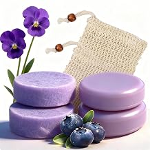 Blueberry Fields Shampoo & Conditioner Bundle, with Shea Butter & Orange Oil for Hair Strength, Reduced Breakage and Frizz Control - For Thinning or Dry Hair 2sets