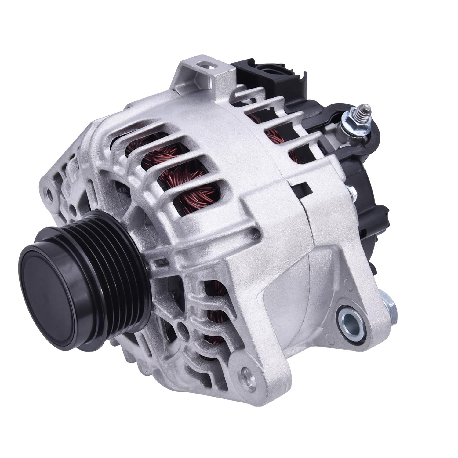 37300-2B760 Alternator 110A 12V Compatible with Hyundai Veloster 1.6L 2013-2017, for K-I-A Soul Forte Koup Forte5 Rio 2012-2017 1.6L 6-Groove Replace