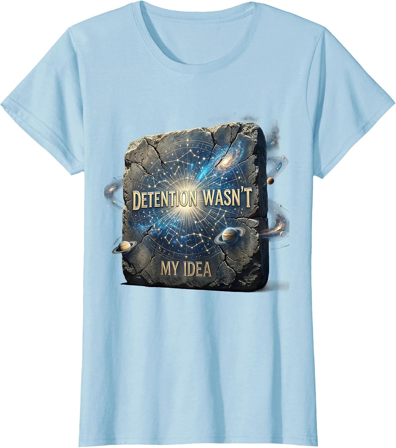 Detention Wasn't My Idea Funny School Design T-Shirt image 5