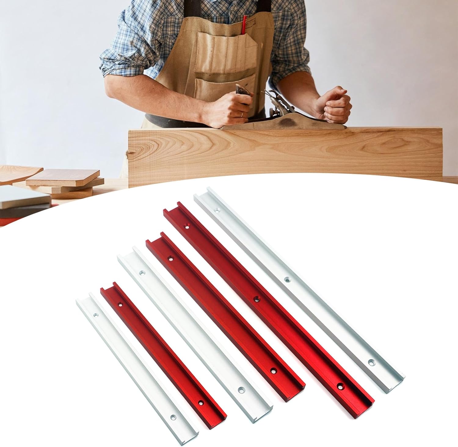 Enthusiasts Track Miter Slider - Aluminum Alloy Track Woodworking Furniture Manufacturing(Multi-Color)