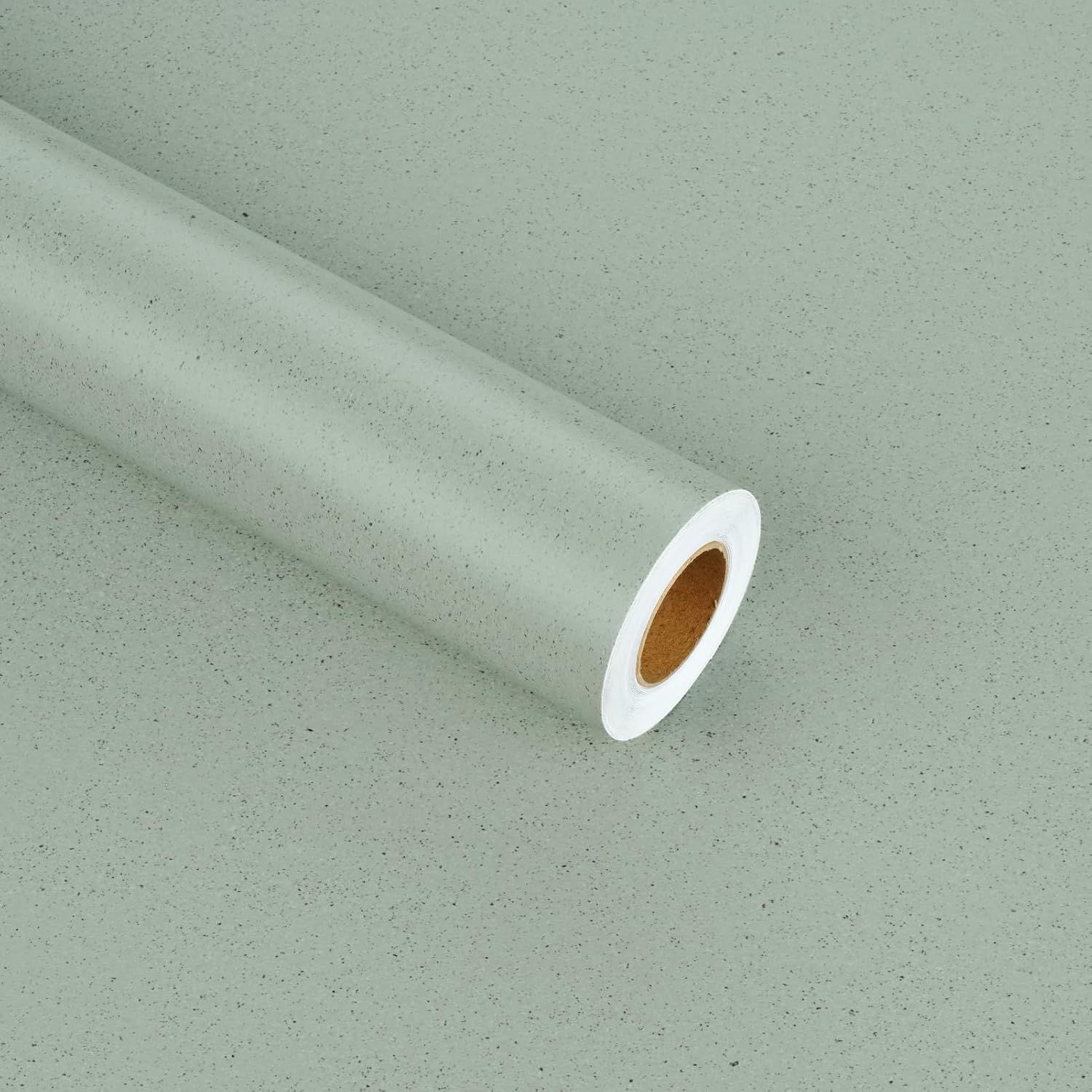 Light Green Granite Countertop Contact Paper for Countertops Kitchen Self Adhesive Matte Green Granite Wallpaper Peel and Stick Marble Vinyl Countertop for Cabinets Kitchen Tables 17.7"x315"