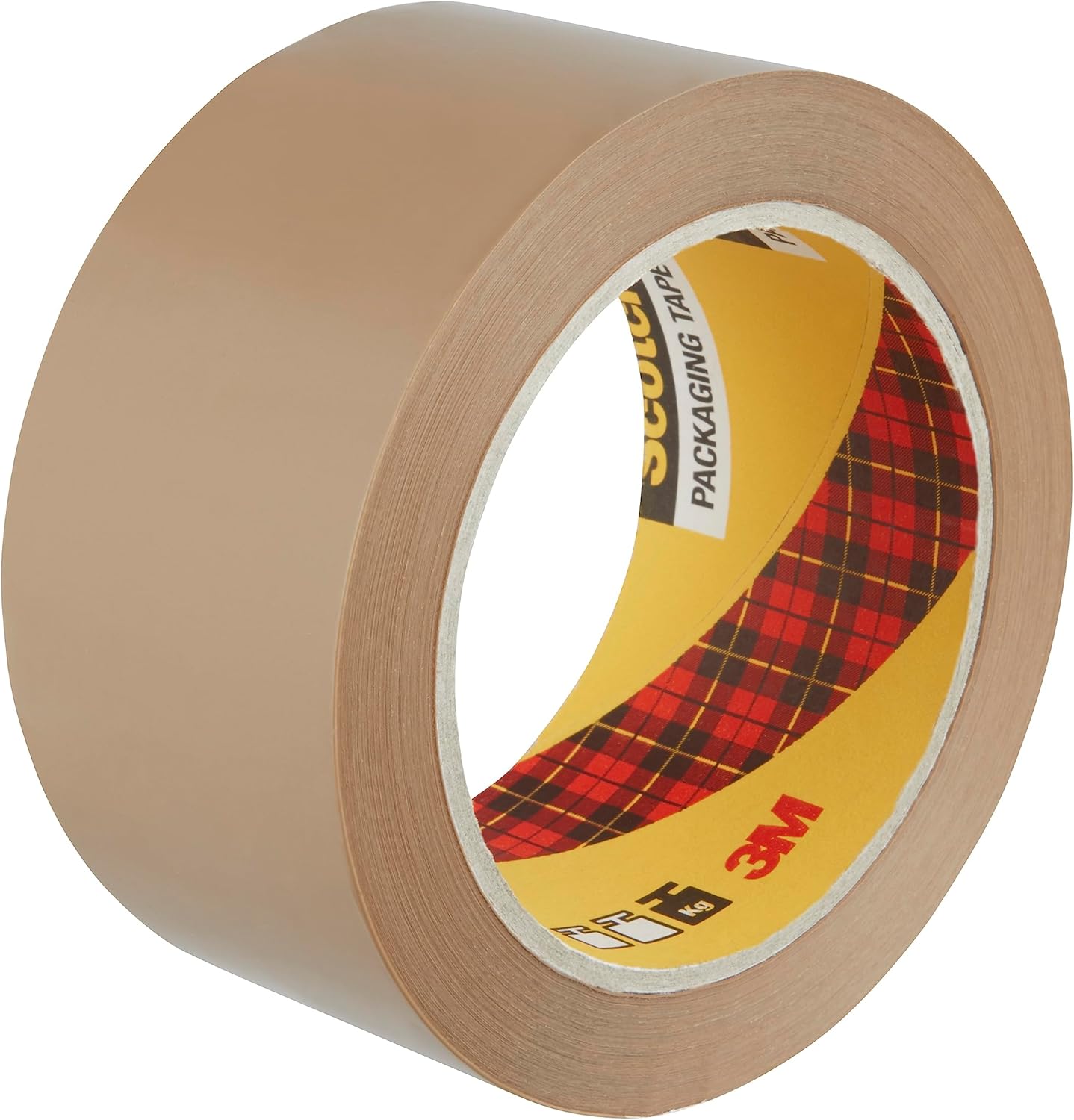 Scotch Secure Seal Packaging Tape Brown 50 mm x 66 m 6 Rolls/Pack - Ideal for Packing Boxes and Parcels