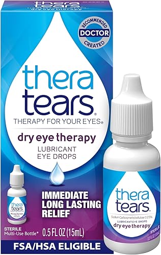 Miniatura 10 de TheraTears Terapia para Ojos Secos - Gotas Lubricantes para Ojos, 1 Fl Oz Paquete Doble, (2 x 30mL Botellas)