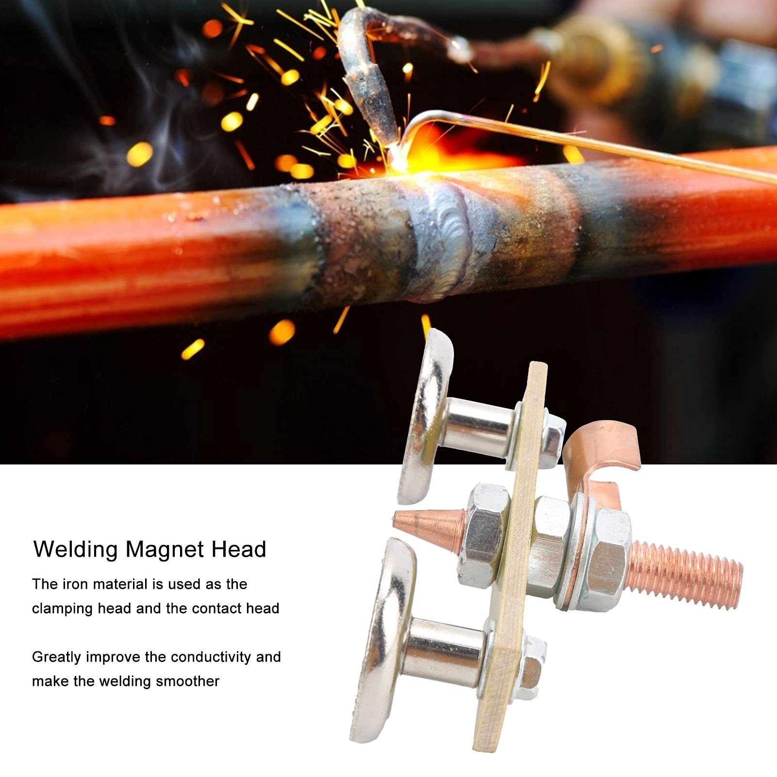 Testina magnetica per saldatura con magnete Ventosa Spotter Pannello isolante in ferro Saldatore Utensile elettrico Durata e stabilità Strumenti di spotter per materiali di