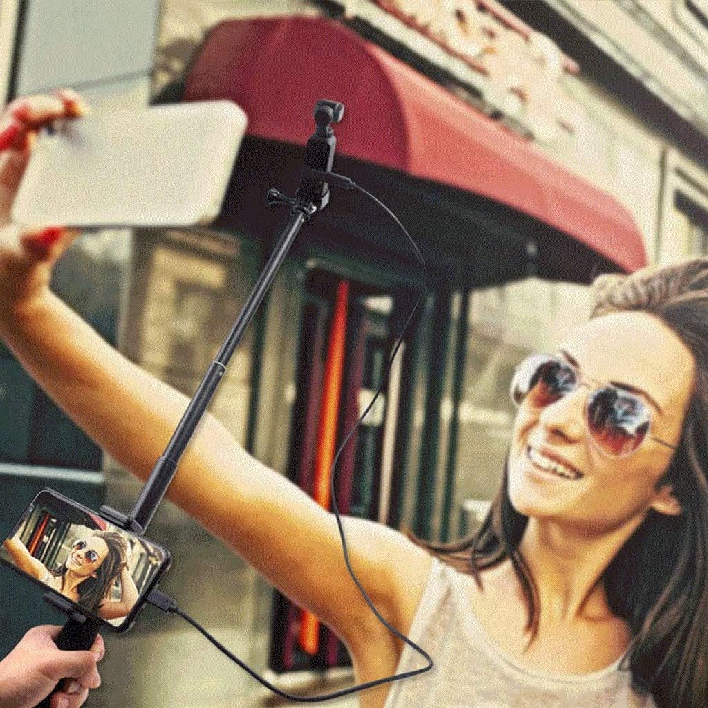 HBJWOV Selfie Stick,Extendable Tripod with Detachable,Handheld,Extension Rod Camera Transfer Holder