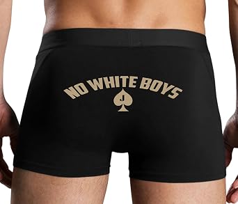 Knaughty Knickers No White Boys - Jack Of Spades - BBC Only Black Mens Boxer Brief Sexy Adult Design