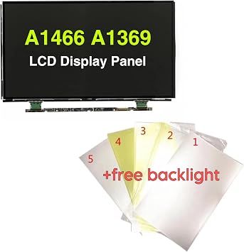 A1466 A1369 LCD Screen Glass for MacBook air 13" A1369 A1466 2010-2017 LCD Display PanelLCD Panel Only+ Free BacklightNot a Complete LCD Assembly