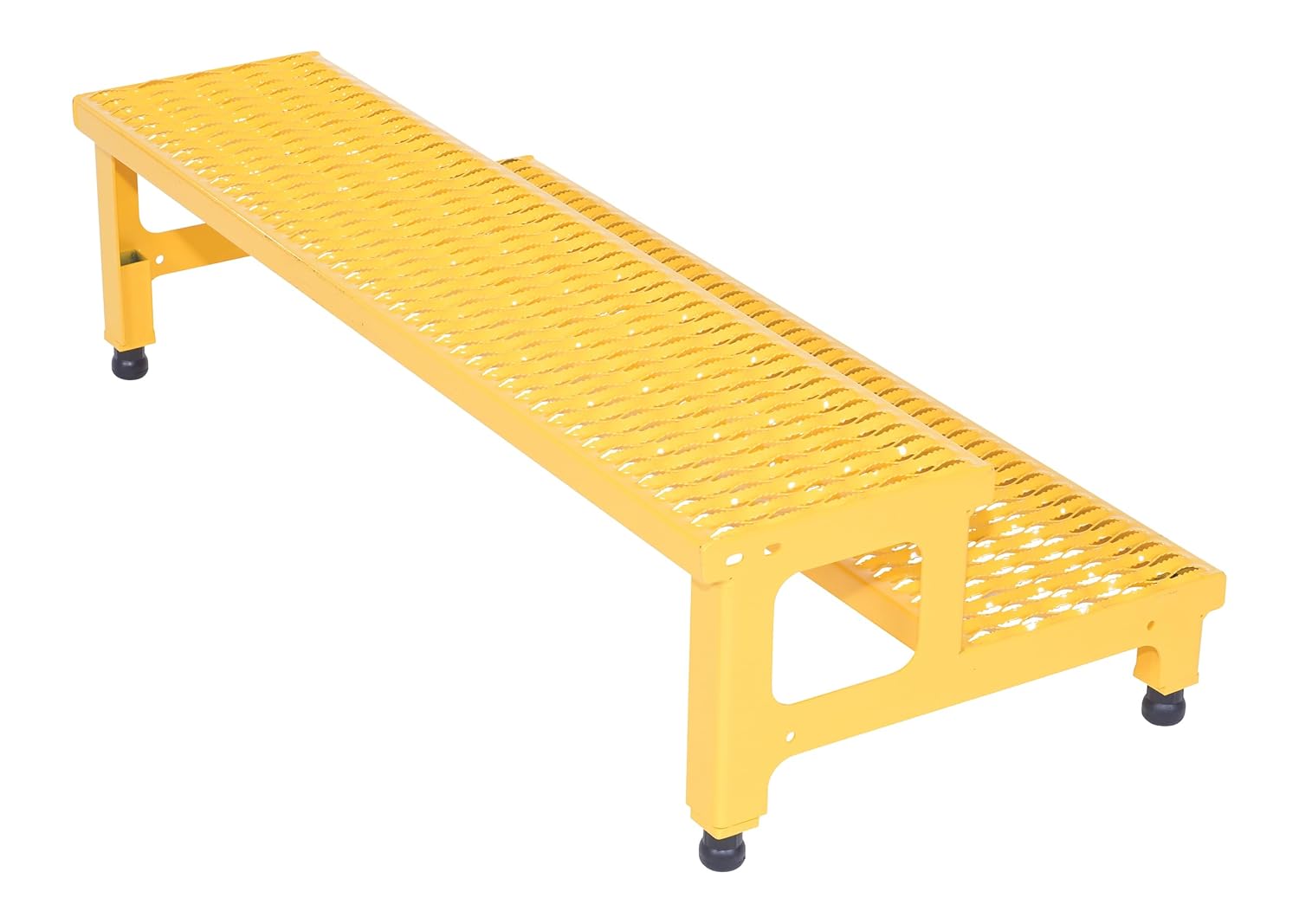 Vestil ASP-48 Steel Adjustable Step Mate Stand 2 Step 22-7/8 In. x 48-1/2 In. x 15-1/4 In. 500 Lb. Capacity Yellow