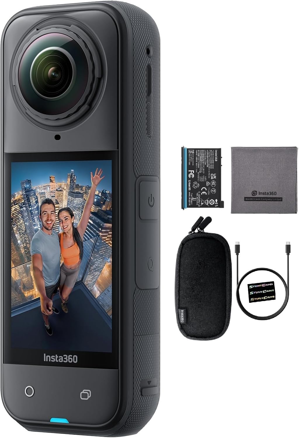 Insta360 X5 - Waterproof 8K 360 Video 72MP Photo Action Helmet Camera with 1/1.28