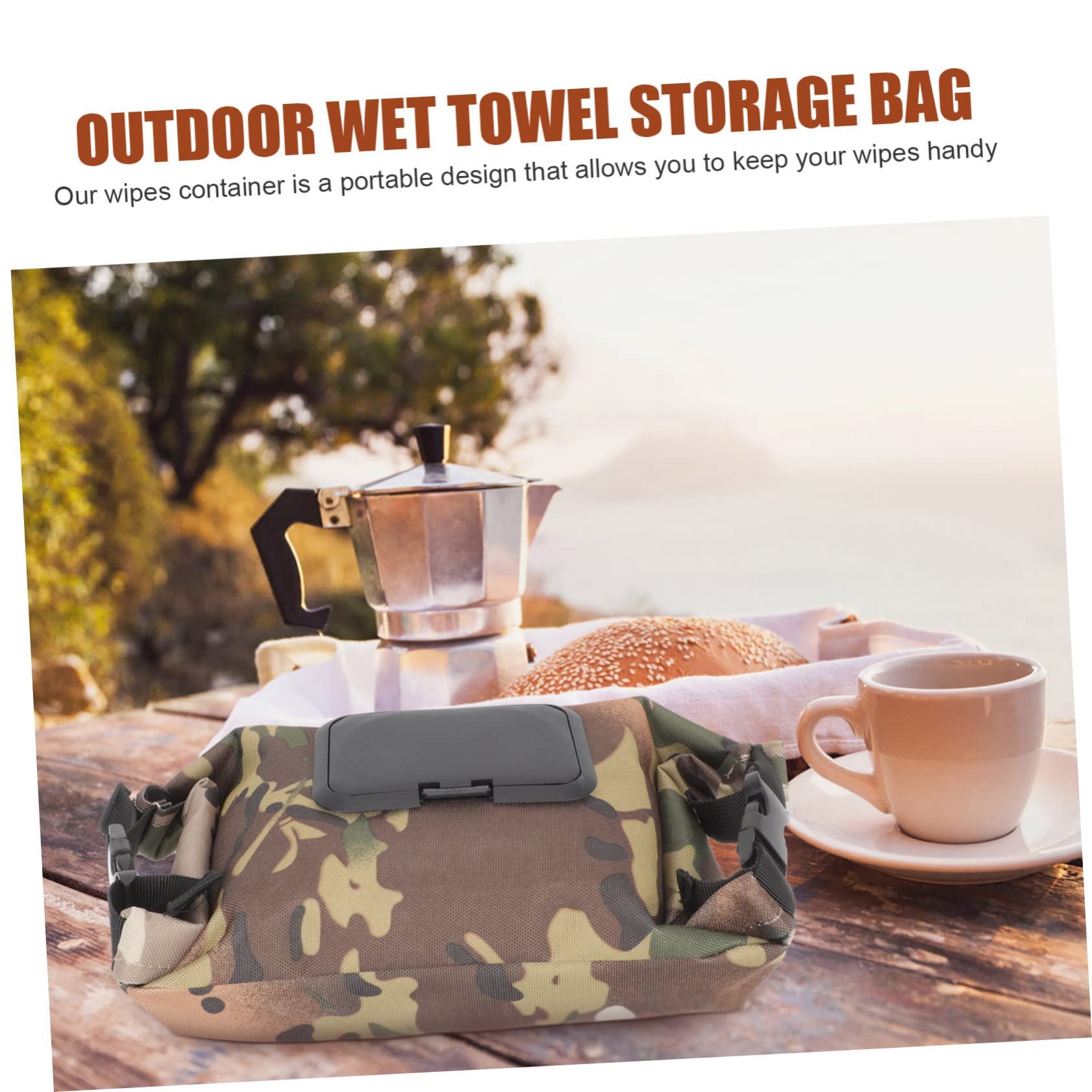 Ciieeo Boîte De 3 Pièces Étui à Serviettes De Pique- en Toile Chauffe-lingettes Mouchoirs De Voiture Étui à Tétine Distributeur De Bureau Accessoires Camping De Bébé