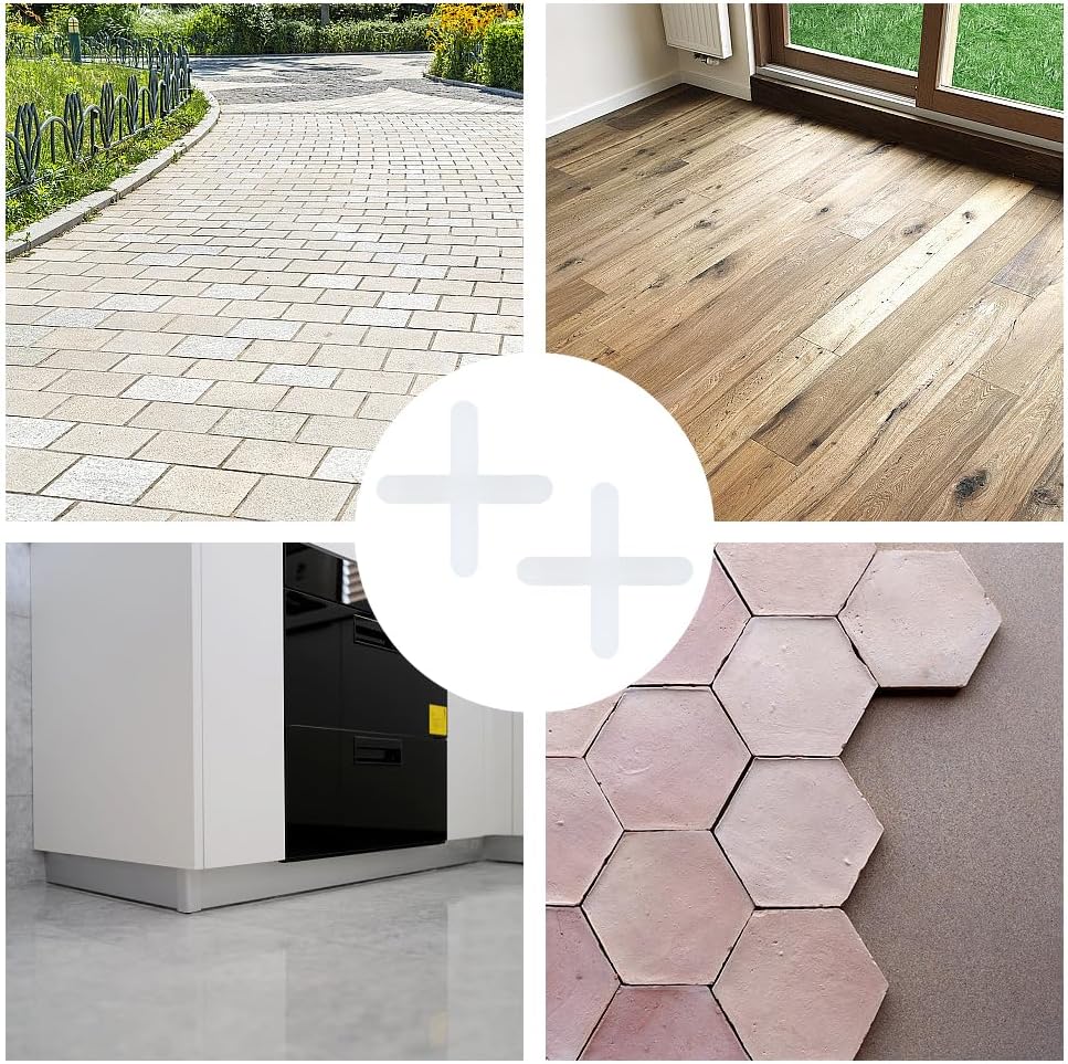 CREATCABIN 1/8 Inch 500Pcs Wide Tile Spacers Tiles Leveler Plastic Cross Spacers Floor Wall Ceramic Replaceable Removable Levelers Wall Floor for Ceramic Stone Installation