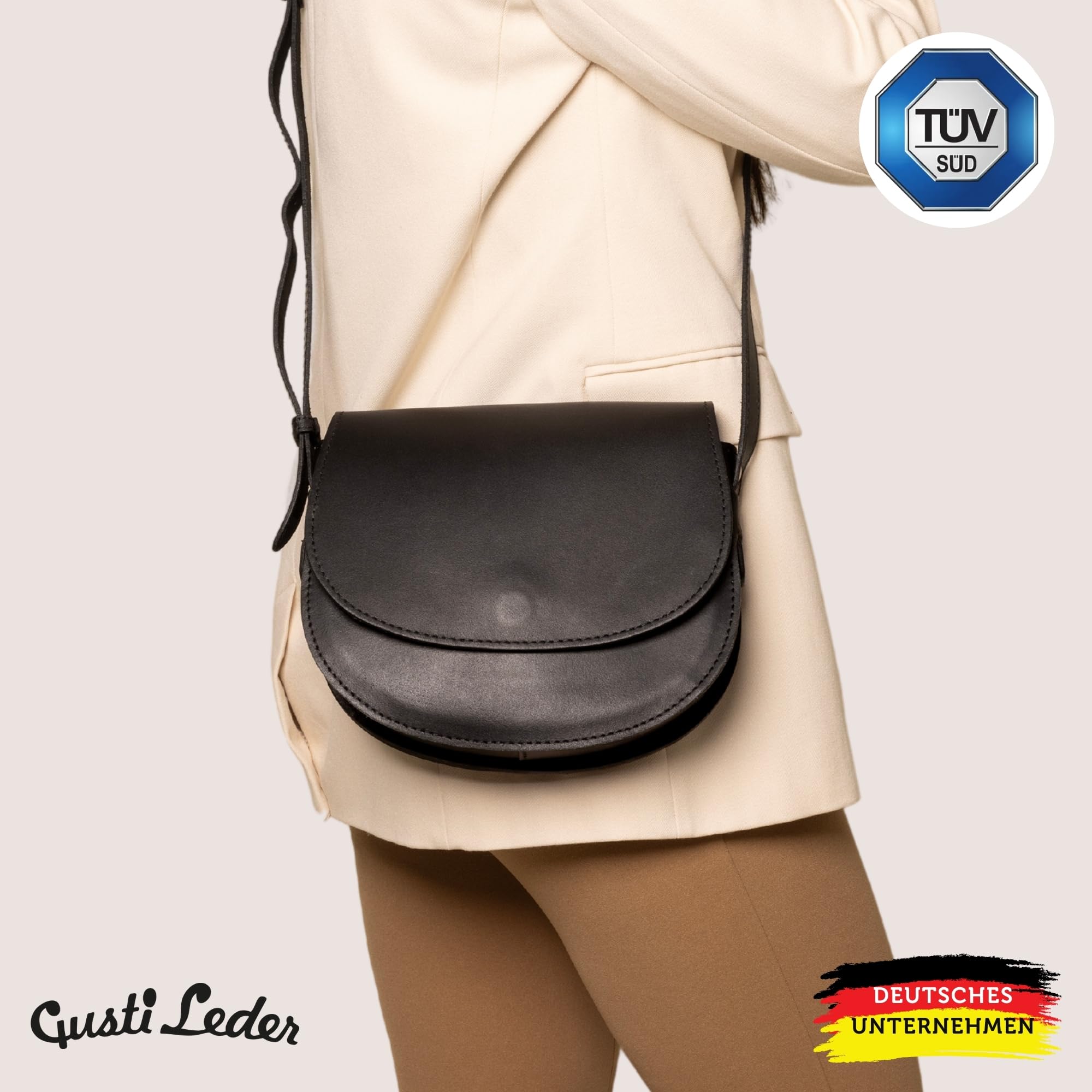 Gusti Elenor - Bolso bandolera de piel para mujer