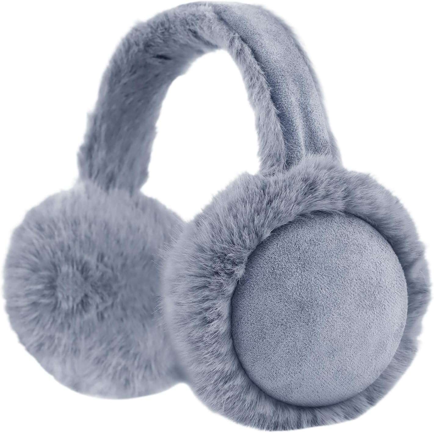 Zsedrut Winter Women Earmuff Foldable Ear Warmer Fluffy Ear Cover Warm Outdoor