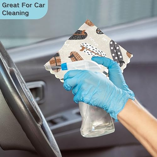 Miniatura 7 de Surfboards Summer Soft Decorative Kitchen Towels Microfiber Quick Dry Set of 6 Cooking Towels Reusable for Restaurant Sink