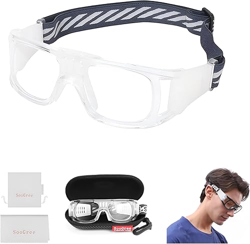 Miniatura 1 de SooGree Racquetball Goggles - Anti Fog Shock Absorption Sports Glasses Basketball Football Eye Protective Adjustable Strap