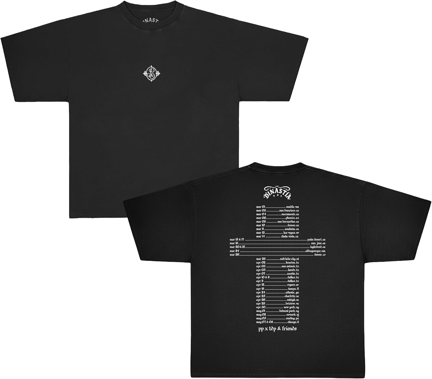 Dinastía Tour Cross Dateback T-Shirt