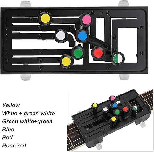 Miniatura 4 de Ayudante de guitarra, diseño humanizado de metal ABS, sistema de aprendizaje de guitarra, ayuda de enseñanza para los amantes de los instrumentos