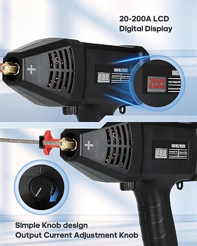 Miniatura 3 de Máquina de soldadura de mano, máquina de soldadura eléctrica portátil, soldadura de arco portátil de 110 V con inversor IGBT 6 ajuste de corriente