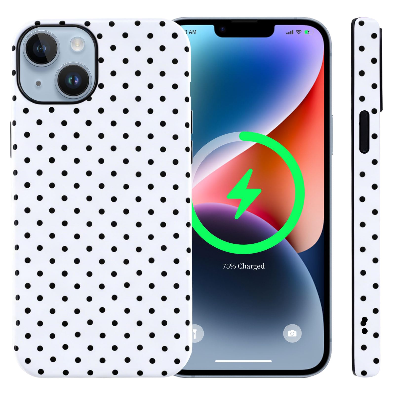 Coque iPhone 14 Plus compatible MagSafe antichoc en TPU blanc - 8