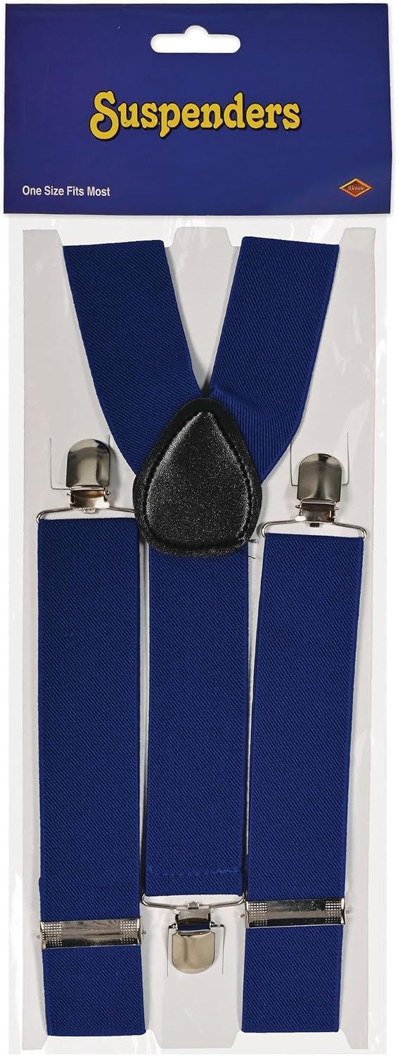 Red Suspenders (adjustable) Party Accessory