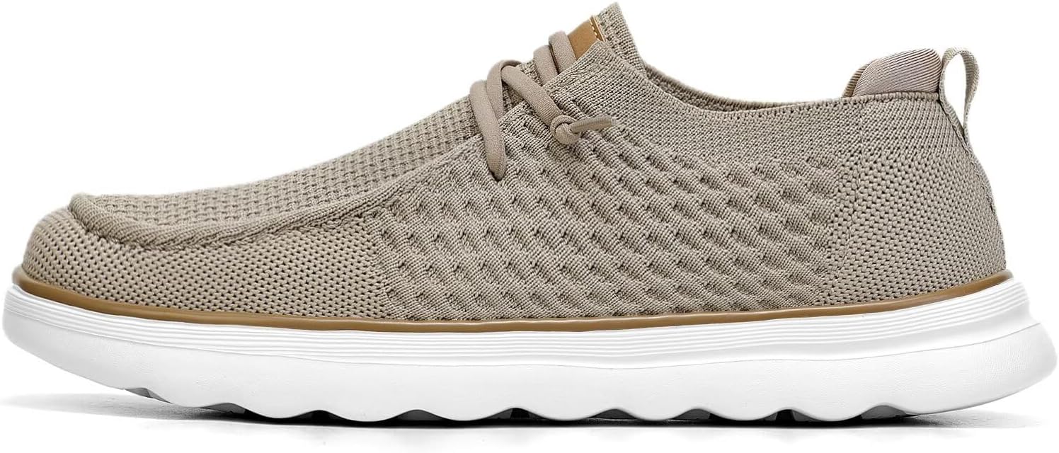 Men's Slip On Loafers Breathable Mesh Walking Boat Shoes Lightweight Casual Sneakers Beach Business