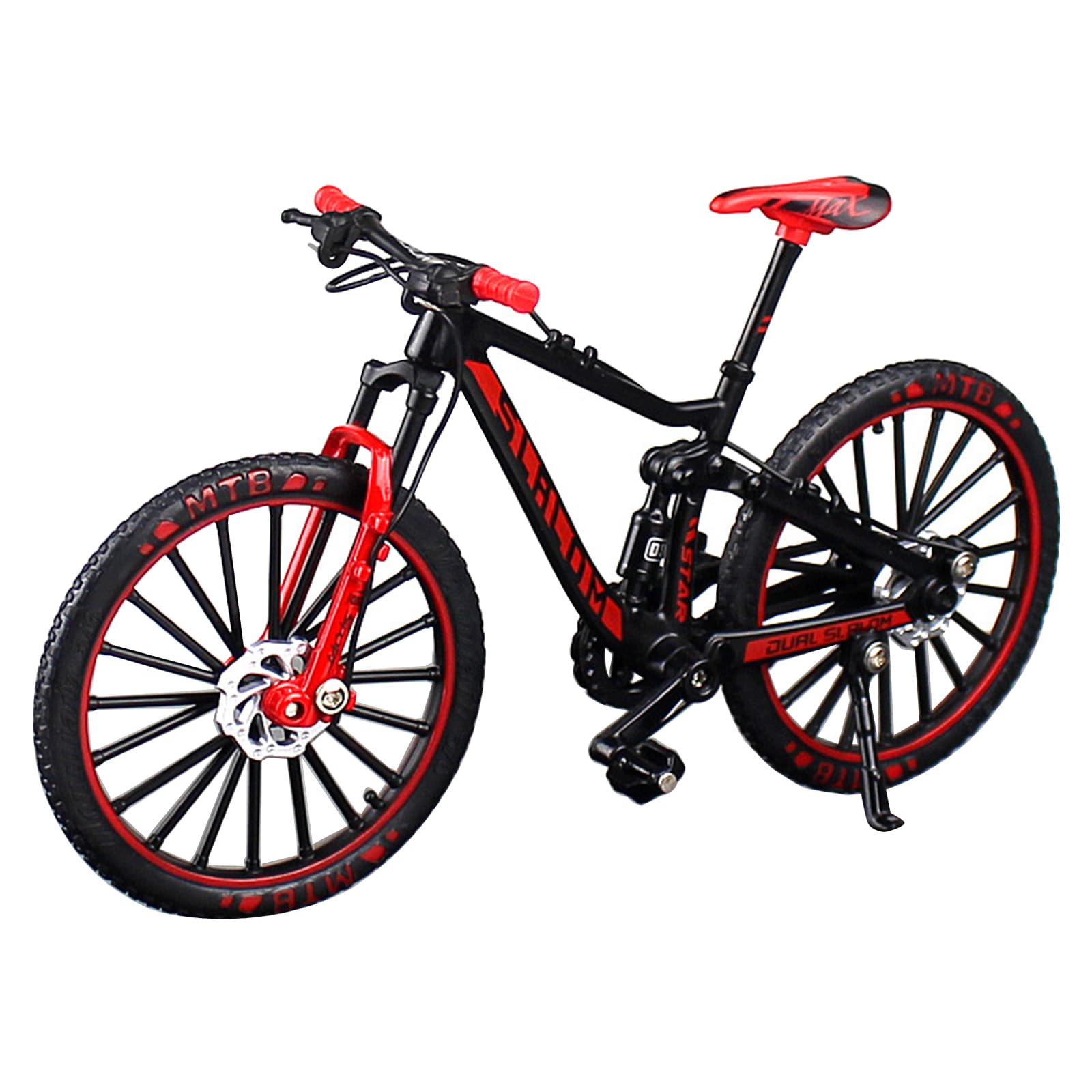 MayDONG Vélo de montagne miniature en alliage à l'échelle 1:10 avec couleurs vives, cadeaux amusants et intéressants pour adulte