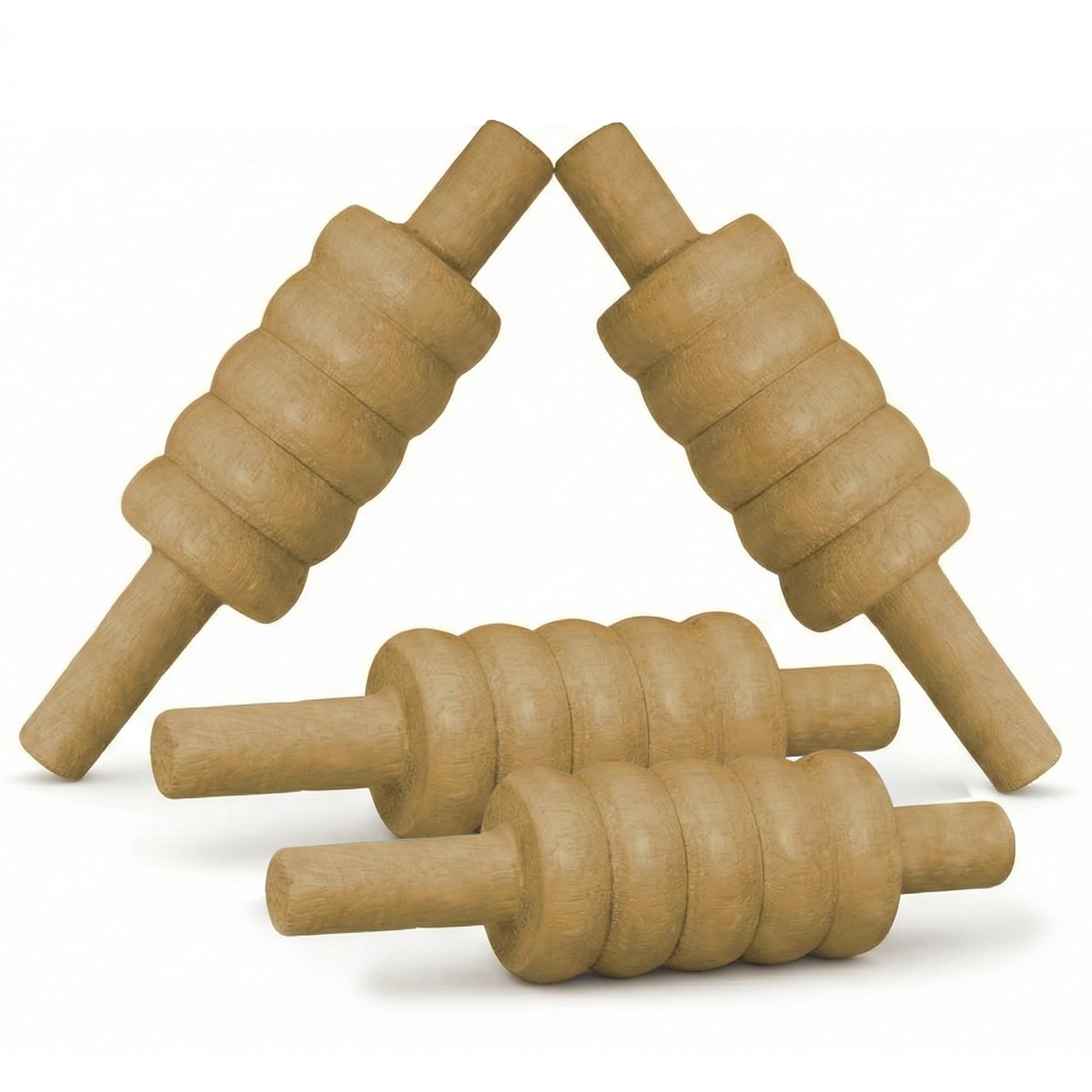 AI SPORTS Wooden Cricket Bails – 4 Piece Heavy Duty Wood Bails