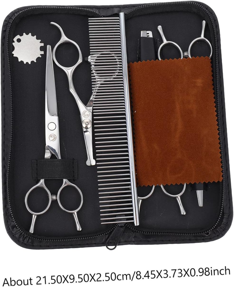 Milisten 1 Set Stainless Steel Pet Hair Scissors for Dogs and Cats Easy Grooming Tools for Pet Hair Cutting Trimming