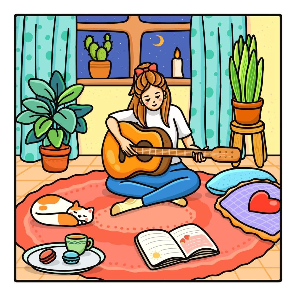 Bestie Moments: Coloring Book for Adults and Teens Featuring Cute & Girly Scenes for Relaxation - Image 4