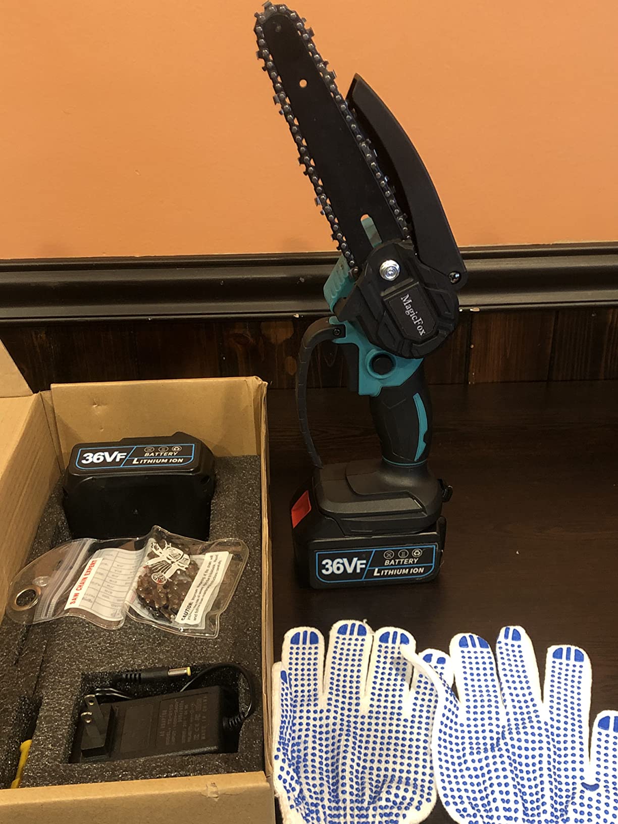 10/mo Finance Mini Chainsaw MagicFox 6Inch Cordless Power Chain