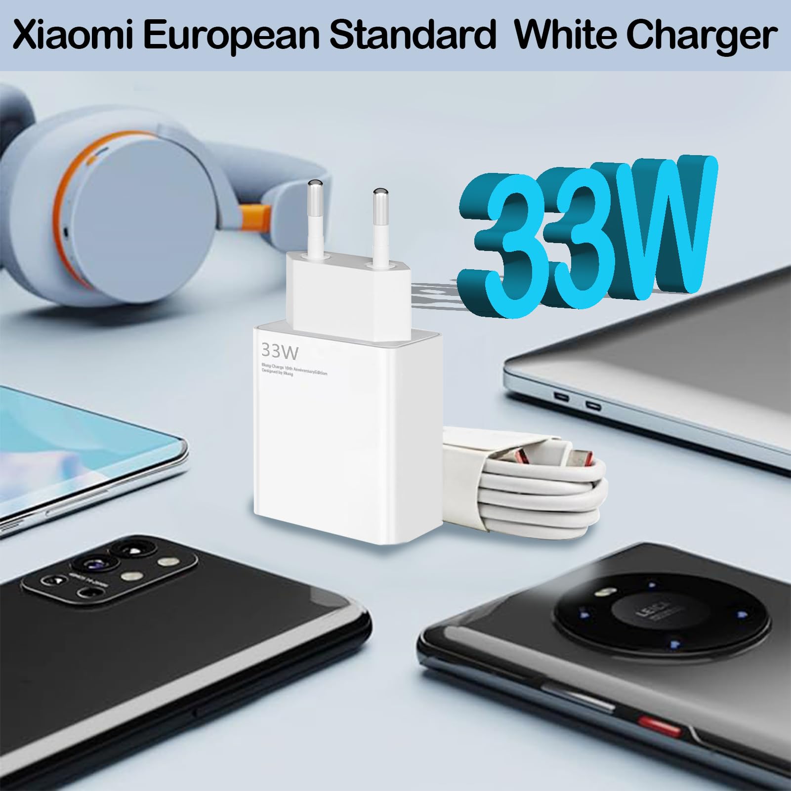 Acquista 33w Carica Rapida Turbo Caricabatterie Per Xiaomi 11 12 13 Fonte 6A Cavo Usb C Per POCO X5 X3 Pro F3 M3 Redmi Nota 9 10 11 12 11s Telefono in Italia a partire da 45