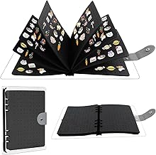 mumisuto Vitrine à Épingles, Organisateur de Bijoux en Feutre, Présentoir de Broches, Support d'affichage avec épingles en émail, pour Ranger 350 épingles, Livré avec 8 bacs Amovibles (B)