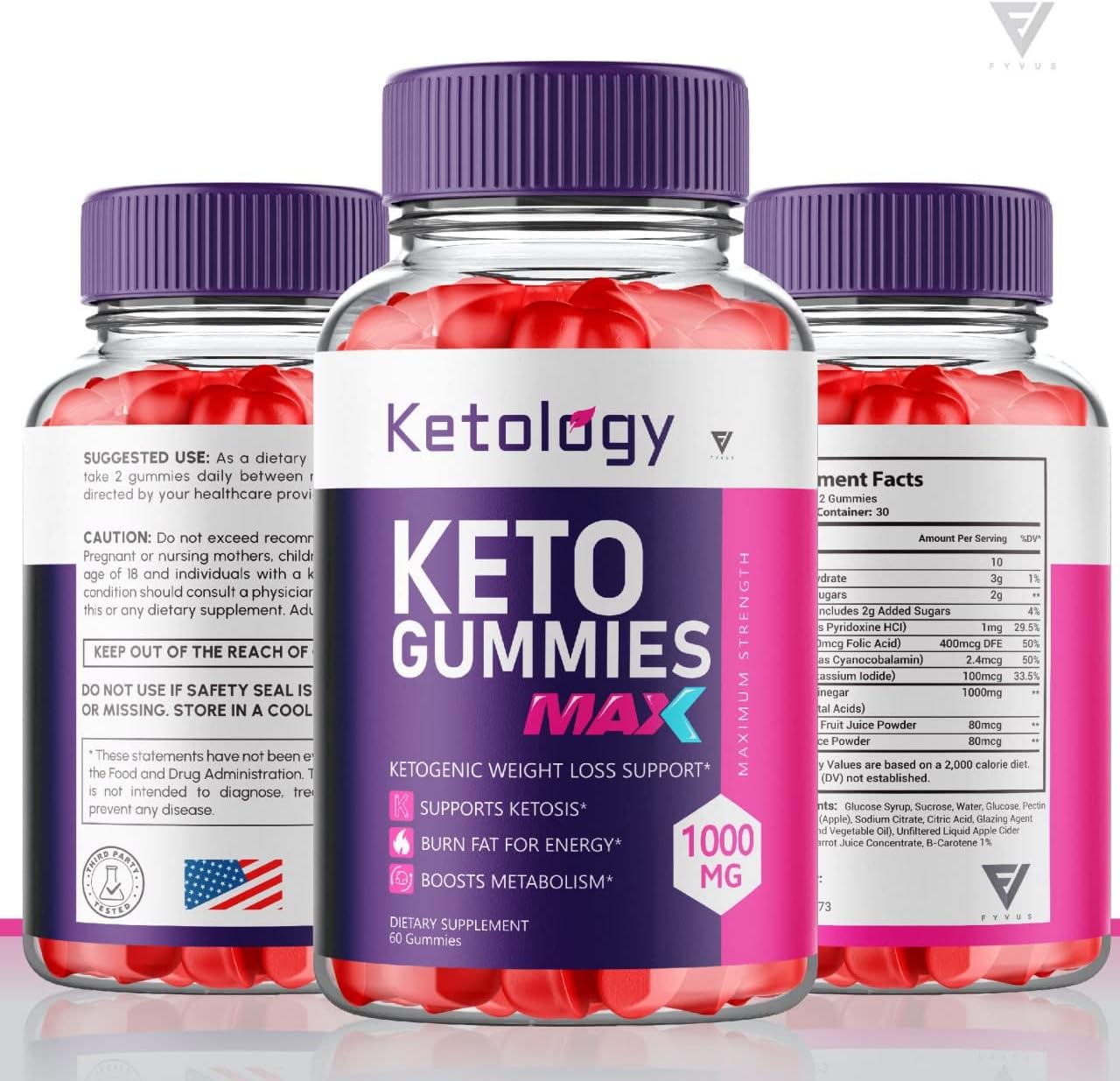 (2 Pack) Ketology Keto ACV Gummies Advanced Weight Loss Shark Oprah Tank Winfrey Ketosis Supplement, Ketology Keto + ACV Ketogenic Belly Fat Apple Cider Vinegar 525 mg Per (120 Gummies)